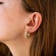Сережки - кільця "Pauline" в жовтому золоті с09491
