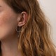 Сережки "Геометрія" у білому золоті с07881