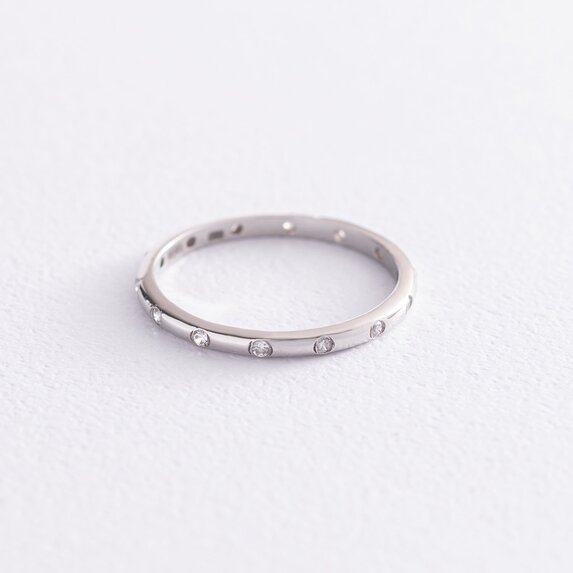Серебряное кольцо с фианитами 3898