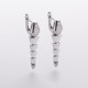 Серебряные серьги "Змеи" с фианитами 123531