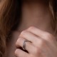 Серебряное кольцо "Веточки" (чернение) 112203