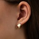 Сережки "Конюшина" в жовтому золоті 09751