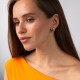 Сережки - кільця "Claire" у жовтому золоті с08949