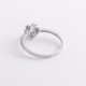 Серебряное кольцо "Сердечко" с фианитами 901-01568