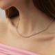Ланцюжок Ролло в білому золоті ц00362-2,5