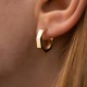 Сережки - кільця "Madison" у жовтому золоті с09325