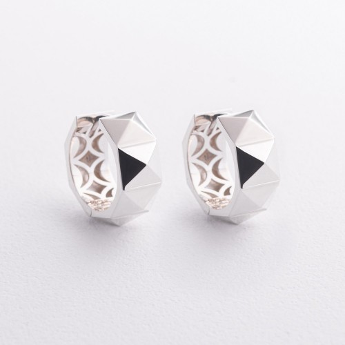 Серьги - кольца "Claire" в серебре 123502