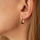 Серьги "Этель" в желтом золоте с08736