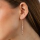 Золотые серьги "Кубики" с09783