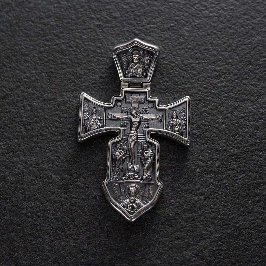 Православный крест "Распятие. Ангел Хранитель" 13582
