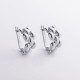 Серьги "Charlie" в белом золоте с09817