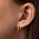 Детские золотые серьги с фианитами с01770