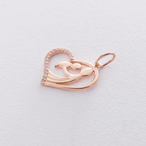 Золотий кулон "Мама і дитина" п03304