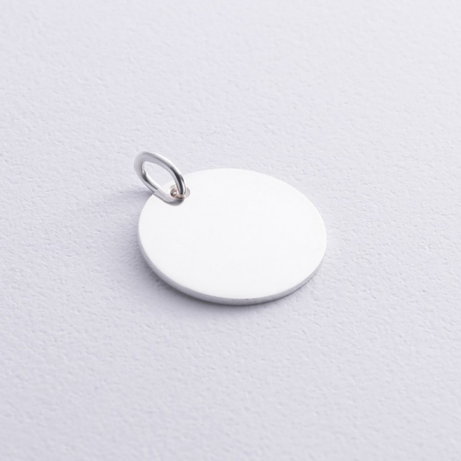 Срібний кулон для гравіювання (21 мм) 133090