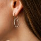 Сережки "Ester" у жовтому та білому золоті с09632
