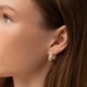 Сережки - кільця "Monika" у жовтому золоті с09159