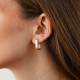 Сережки "Jane" у жовтому золоті с09774