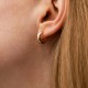 Серьги - кольца в красном золоте с08086