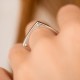 Серебряное кольцо "Giselle" 112813