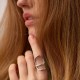 Серебряное кольцо "Micaela" 112780
