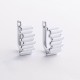 Серьги "Agnes" в белом золоте с09716