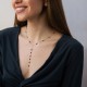 Золотое колье с крестиком (фианит) кол01483