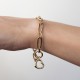 Браслет "Сердечко" у жовтому золоті б05634