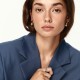 Сережки "Megan" у жовтому золоті (Middle) с09086