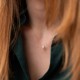 Колье "Сердечко" в желтом золоте кол01822