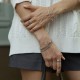 Золотое кольцо "Sharon" с черными фианитами к08301