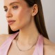 Колье "Фантазия" в белом золоте кол02665