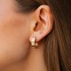 Сережки "Love" у червоному золоті с09646