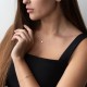 Колье "Сердечко" в желтом золоте кол01751