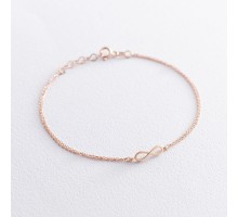 Золотий браслет "Нескінченність" б04545