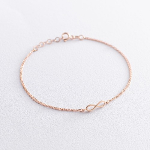 Золотой браслет "Бесконечность" б04545