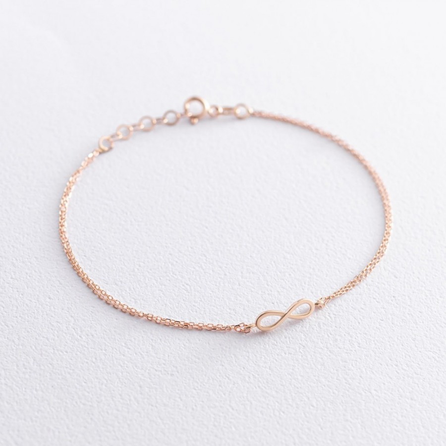 Золотой браслет "Бесконечность" б04545