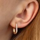 Сережки "Етель" у червоному золоті с08674