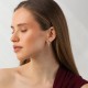 Сережки з фіанітами (червоне золото) с09594