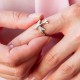 Серебряное кольцо "Самолетик" с фианитами 112864
