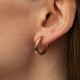 Серьги - кольца в красном золоте с09431