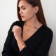 Сережки "Монетки" в жовтому золоті с07624