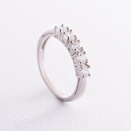 Серебряное кольцо с фианитами 1008