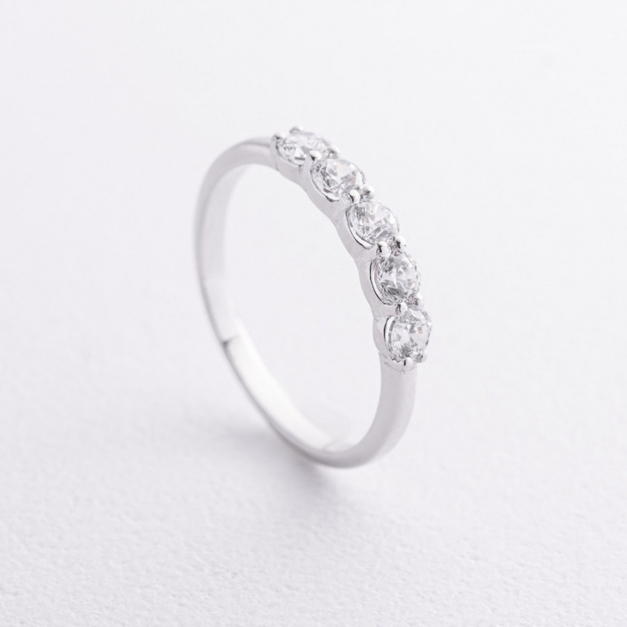 Серебряное кольцо с фианитами 1902/1р-CZ