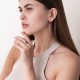 Срібні сережки з піропом і фіанітами 2923/9р-GARN