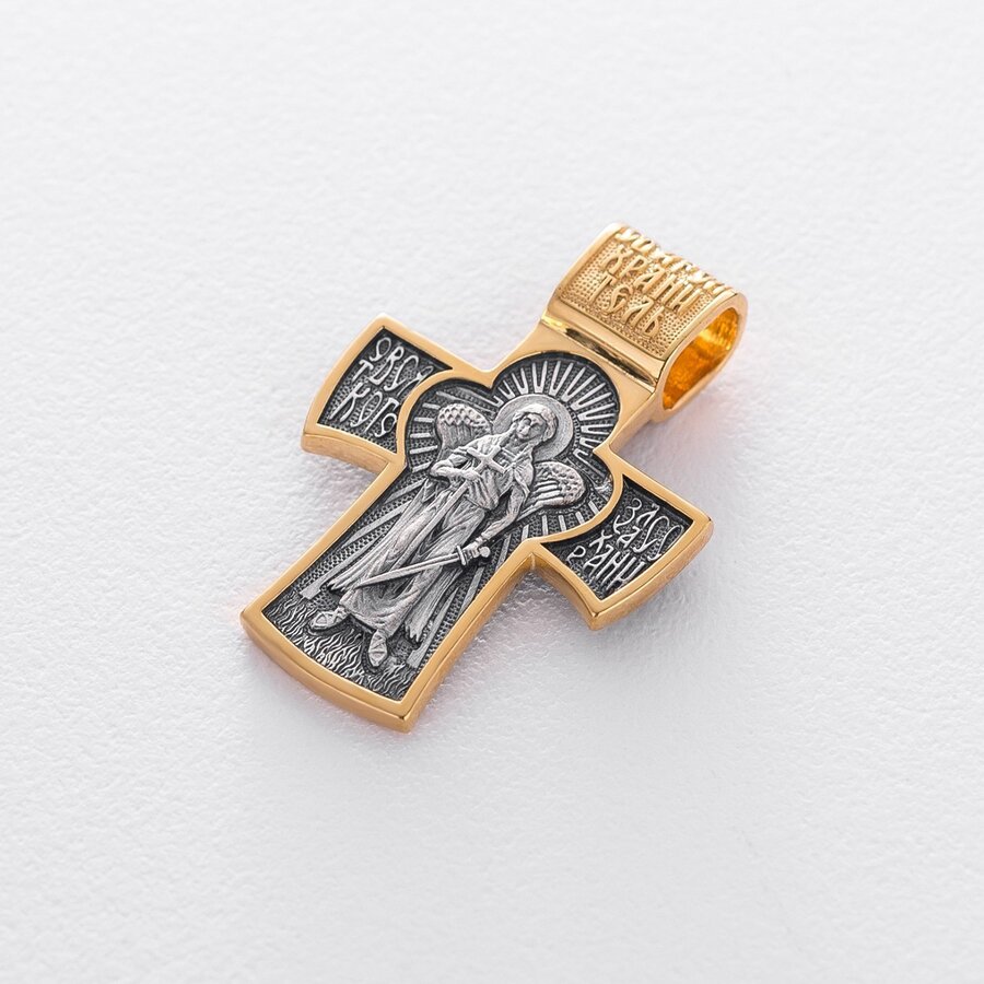 Серебряный крест (чернение, позолота) 132559