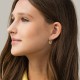 Серьги "Violet" в желтом золоте с09739