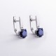 Серебряные серьги с сапфирами GS-02-003-31