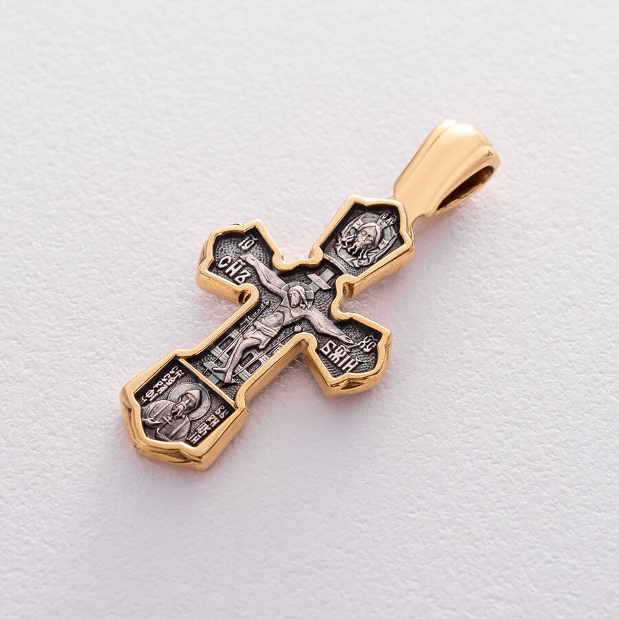 Православний хрест "Розп'яття Христове. Св. Миколай Чудотворець" 132896