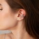 Серебряная серьга - каффа "Змея" 123291