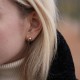Золоті сережки - пусети "Кульки" (0.7 см) с06294